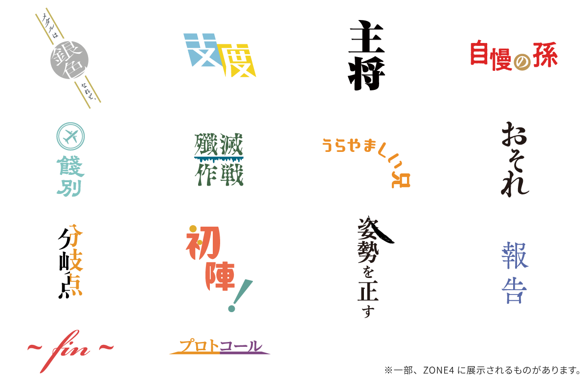 ZONE3 なにものタイポグラフィ