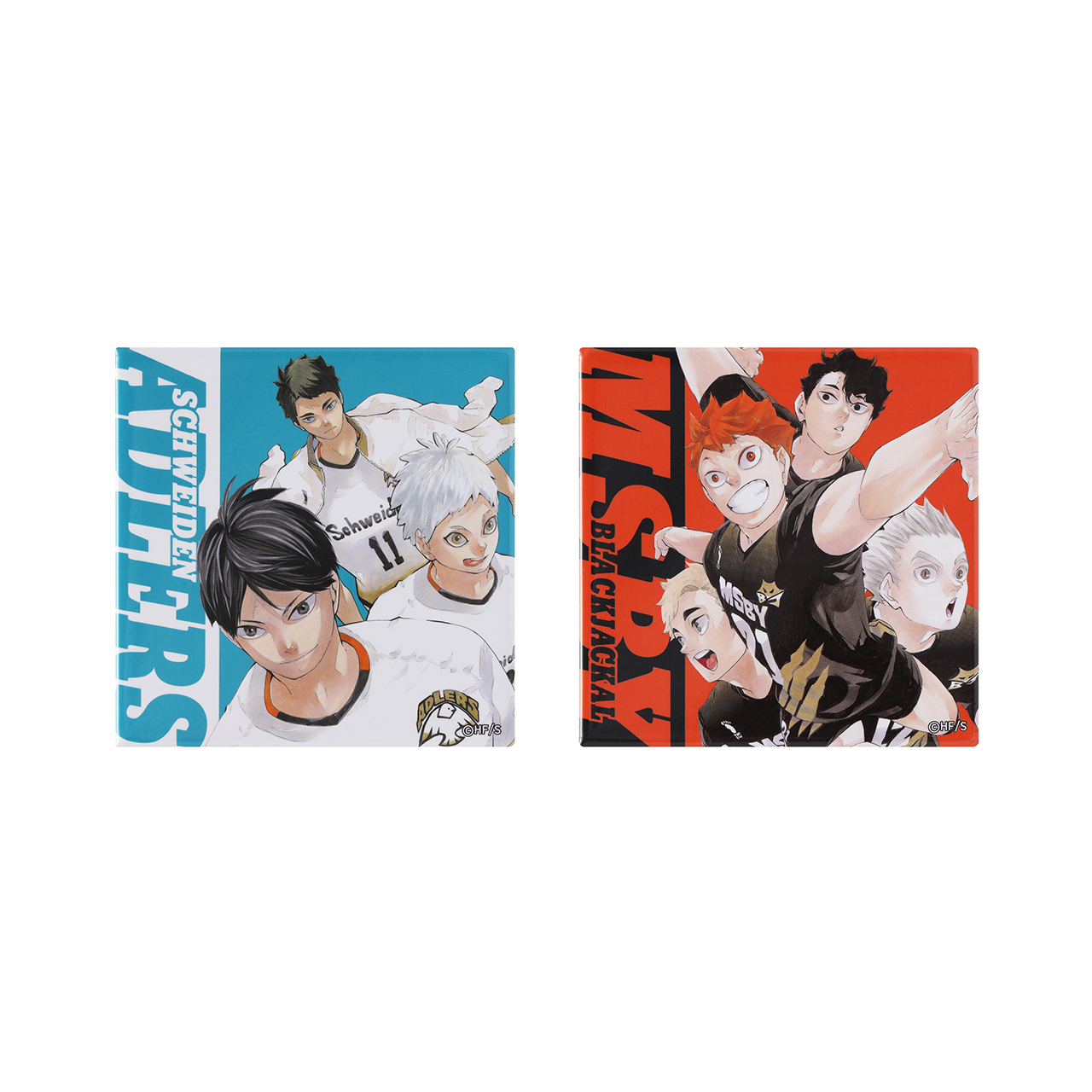 BIGスクエア缶バッジ2個セット 