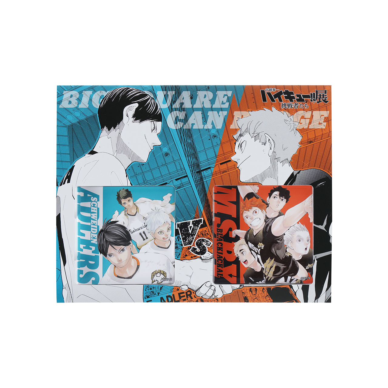 BIGスクエア缶バッジ2個セット